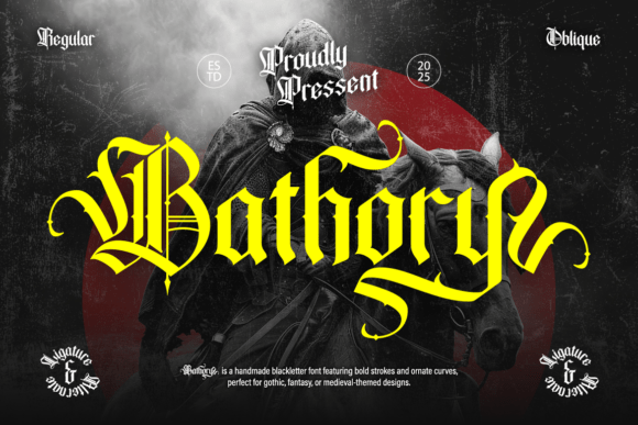 Bathory: A Gothic Typeface for Bold Visual Storytelling