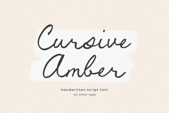 Cursive Amber: The Handwritten Script Font That Feels Like a Personal Note