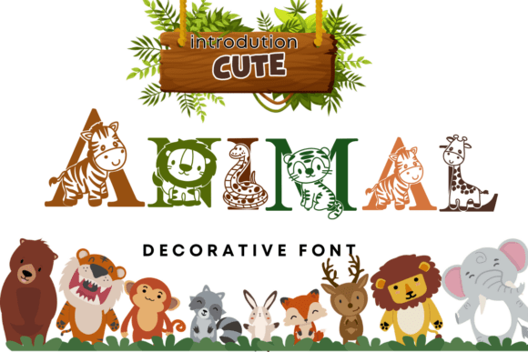 Cute Animal Font