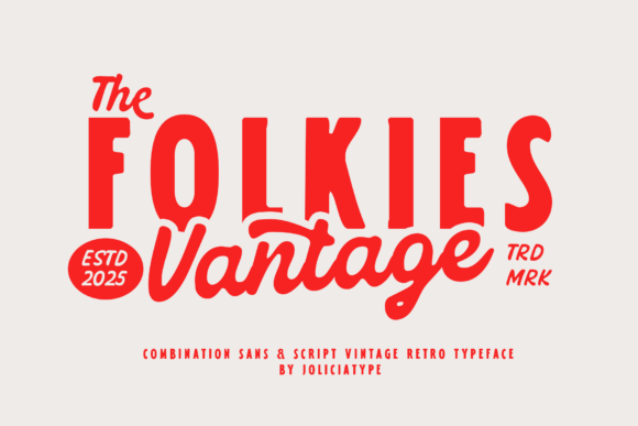 Folkies Vantage: A Vintage Font Duo with Modern Impact