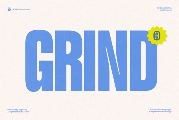 GC Grind: Bold Condensed Typography That Commands Attention
