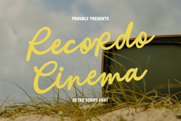 Recordo Cinema: The Retro Script Font That Feels Like a Drive-In Movie Night