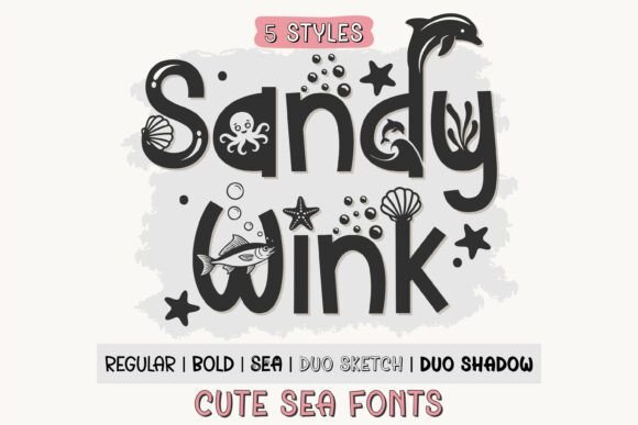 Sandy Wink Sea: Playful Ocean Charm, Built for Real Projects