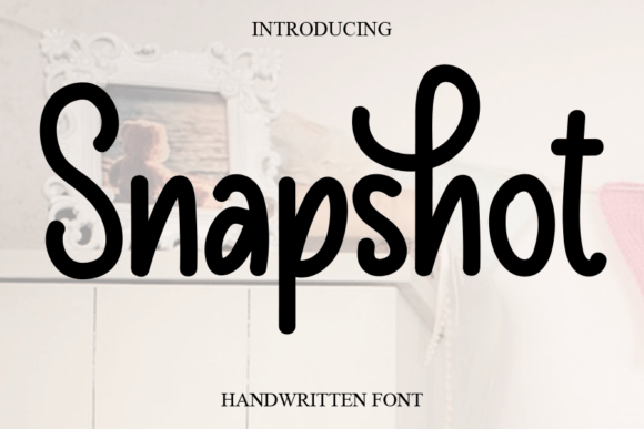 Snapshot: A Sweet Handwritten Font