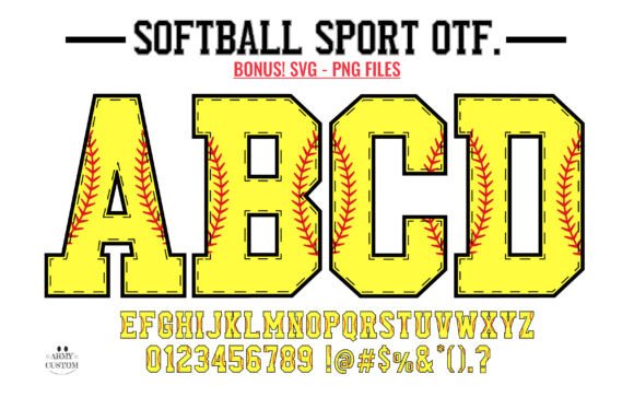 Softball Army: Where Academic Rigor Meets Athletic Energy in Typography