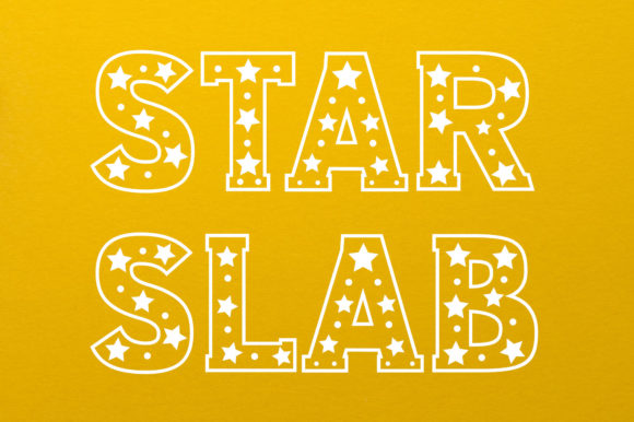 Star Slab: Where Bold Typography Meets Celestial Charm