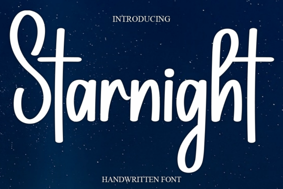 Starnight: The Sweet, Cursive Handwritten Font That Brings Joy to Every Design
