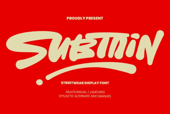 Subtain: The Bold Streetwear Font That Commands Attention