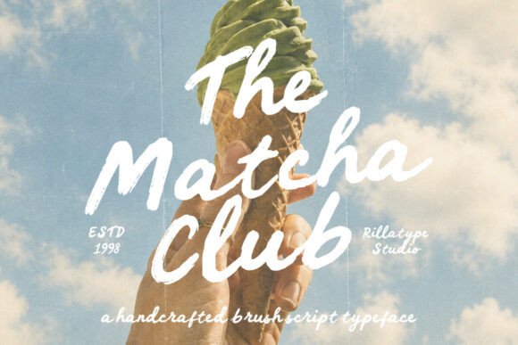 The Matcha Club: A Handwritten Font That Feels Like Your Favorite Café