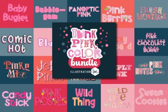 Think Pink: How a Thoughtfully Curated Color Font Bundle Transforms Visual Communication